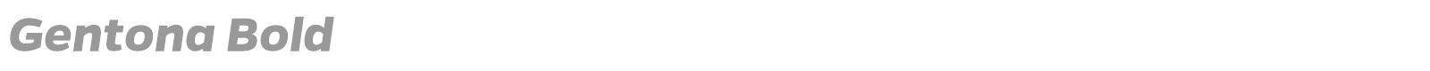 Gentona Bold font preview